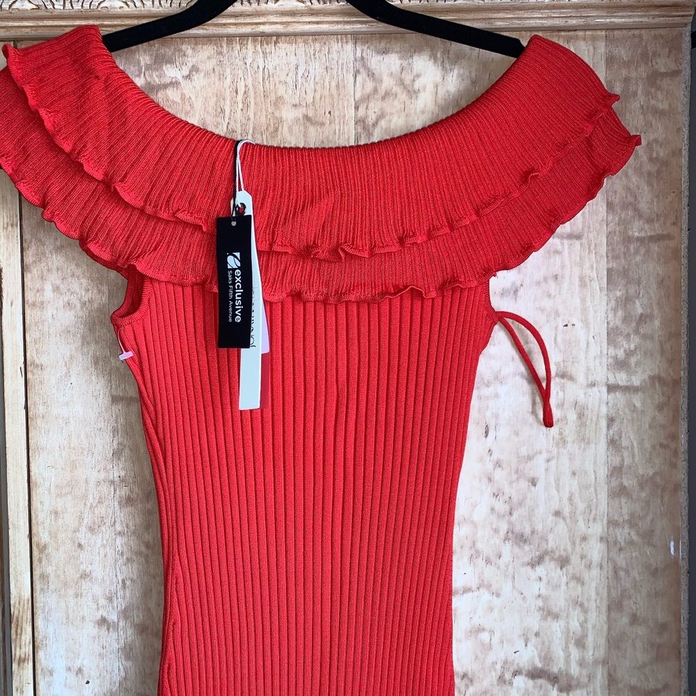 Jonathan Simkhai Off the Shoulder MIDI Dress - Picture 3 of 4